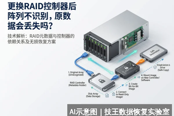 更换RAID控制器后阵列不识别，原数据会丢失吗？