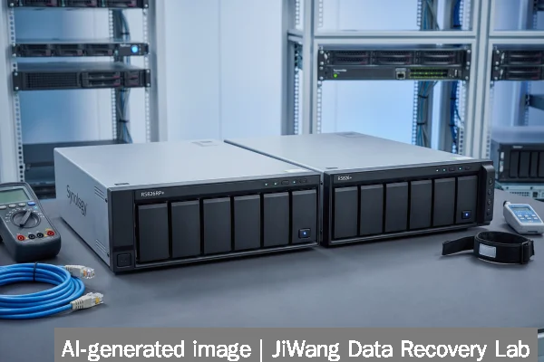 Synology RS826RP+ and RS826+ NAS impact on data recovery and backup safety - safe diagnostic context