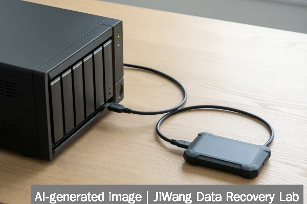 Recovering a NAS after unexpected shutdown and file system corruption - data preservation workflow