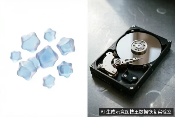 一张打开外壳的机械硬盘特写,清晰展示了内部金属磁盘盘片、读写磁头臂及主轴结构。背景为灰色金属质感台面,无多余文字或操作演示,直观呈现硬盘内部硬件构造。
