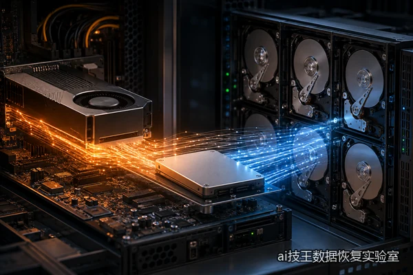GPU SSD与硬盘阵列之间调度AI上下文的场景