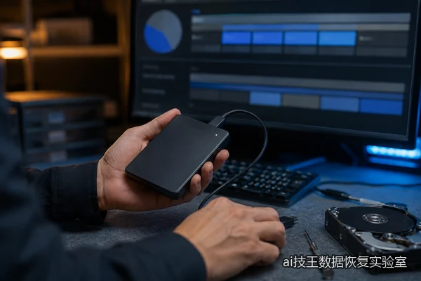 成都移动硬盘显示RAW后停止格式化并检查设备状态的场景
