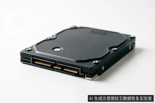 A close-up of a black 3.5-inch internal hard drive on a white background, showing SATA data and power connectors.