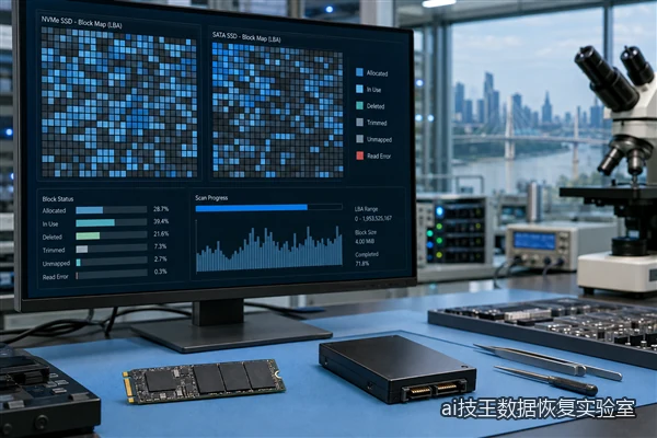武汉SSD误删文件与TRIM块状态分析场景