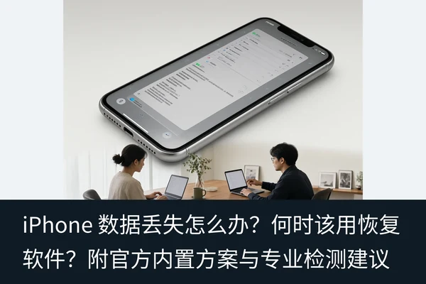 iPhone 数据丢失怎么办?何时该用恢复软件?附官方内置方案与专业检测建议(1)