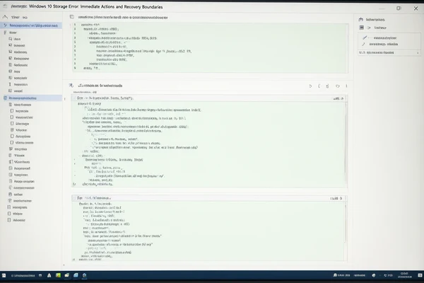 Windows 10 Storage Error: Immediate Actions and Recovery Boundaries