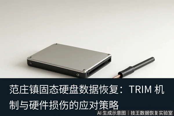 文章内容场景示意图:范庄镇固态硬盘数据恢复:TRIM 机制与硬件损伤的应对策略