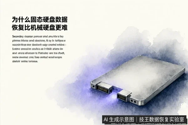 文章内容场景示意图：为什么固态硬盘数据恢复比机械硬盘更难