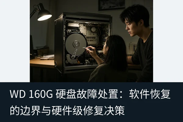 WD 160G 硬盘故障处置:软件恢复的边界与硬件级修复决策(2)