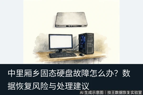 文章内容场景示意图:中里厢乡固态硬盘故障怎么办?数据恢复风险与处理建议