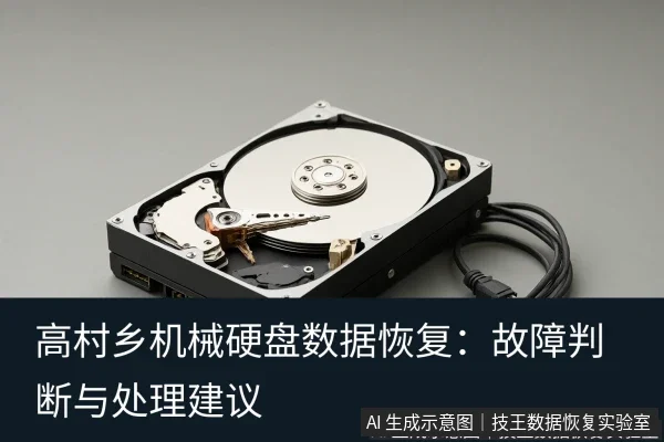 文章内容场景示意图：高村乡机械硬盘数据恢复：故障判断与处理建议