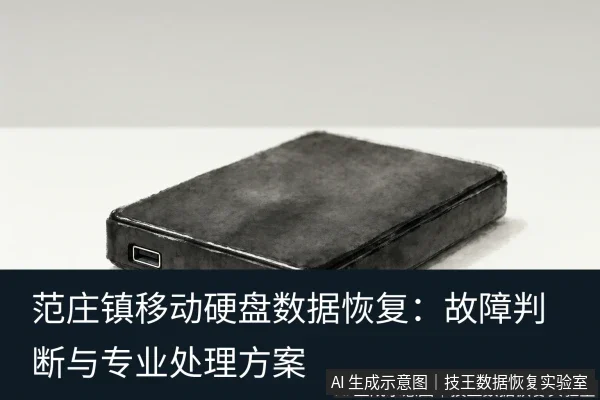 文章内容场景示意图：范庄镇移动硬盘数据恢复：故障判断与专业处理方案