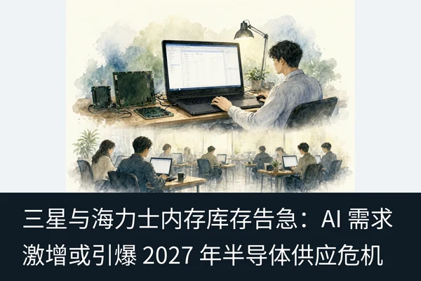 三星与海力士内存库存告急:AI 需求激增或引爆 2027 年半导体供应危机(2)