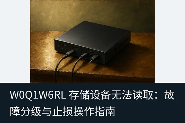 W0Q1W6RL 存储设备无法读取:故障分级与止损操作指南(1)