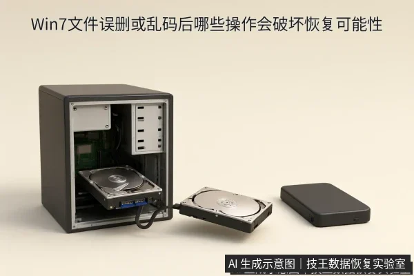 正文场景：文章内容场景示意图：Win7文件误删或乱码后哪些操作会破坏恢复可能性