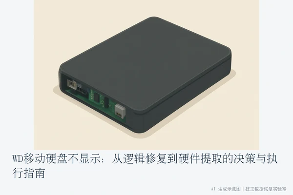 WD移动硬盘不显示:从逻辑修复到硬件提取的决策与执行指南(1)