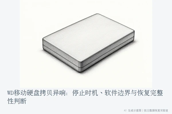 WD移动硬盘拷贝异响:停止时机、软件边界与恢复完整性判断(1)