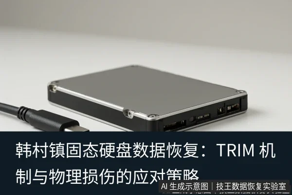 文章内容场景示意图:韩村镇固态硬盘数据恢复:TRIM 机制与物理损伤的应对策略