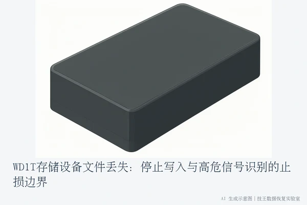 WD1T存储设备文件丢失：停止写入与高危信号识别的止损边界（1）