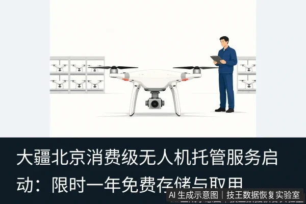 文章内容场景示意图:大疆北京消费级无人机托管服务启动:限时一年免费存储与取用