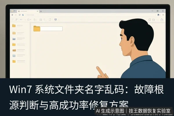 正文场景：文章内容场景示意图：Win7 系统文件夹名字乱码：故障根源判断与高成功率修复方案