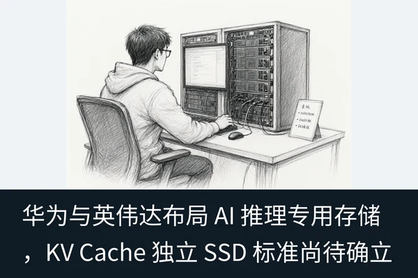 华为与英伟达布局 AI 推理专用存储,KV Cache 独立 SSD 标准尚待确立(1)