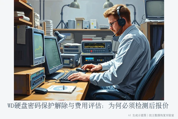 WD硬盘密码保护解除与费用评估：为何必须检测后报价（2）