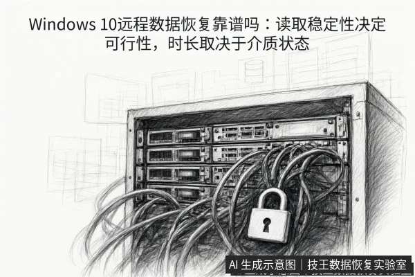 正文场景：文章内容场景示意图：Windows 10远程数据恢复靠谱吗：读取稳定性决定可行性，时长取决于介质状态