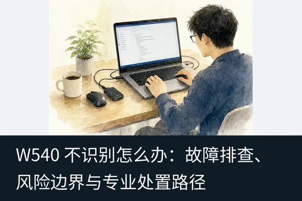 W540 不识别怎么办:故障排查、风险边界与专业处置路径(2)