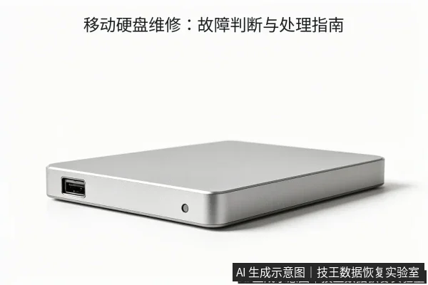 文章内容场景示意图:移动硬盘维修:故障判断与处理指南