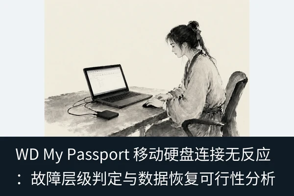 WD My Passport 移动硬盘连接无反应:故障层级判定与数据恢复可行性分析(2)