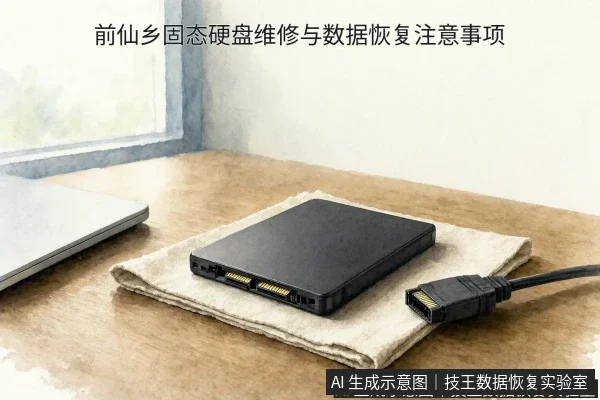 文章内容场景示意图:前仙乡固态硬盘维修与数据恢复注意事项