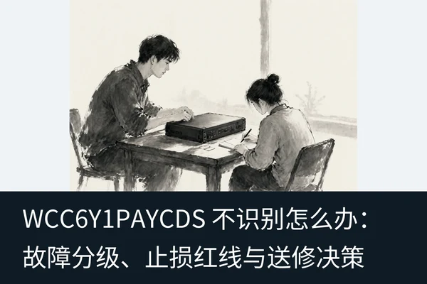 WCC6Y1PAYCDS 不识别怎么办：故障分级、止损红线与送修决策（1）