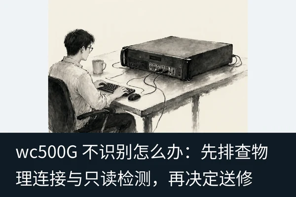 wc500G 不识别怎么办:先排查物理连接与只读检测,再决定送修(2)