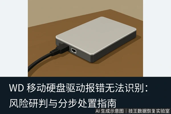 文章内容场景示意图:WD 移动硬盘驱动报错无法识别:风险研判与分步处置指南:正文场景