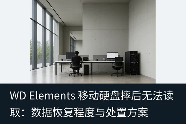 WD Elements 移动硬盘摔后无法读取：数据恢复程度与处置方案（2）