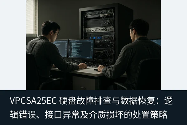 VPCSA25EC 硬盘故障排查与数据恢复:逻辑错误、接口异常及介质损坏的处置策略(1)
