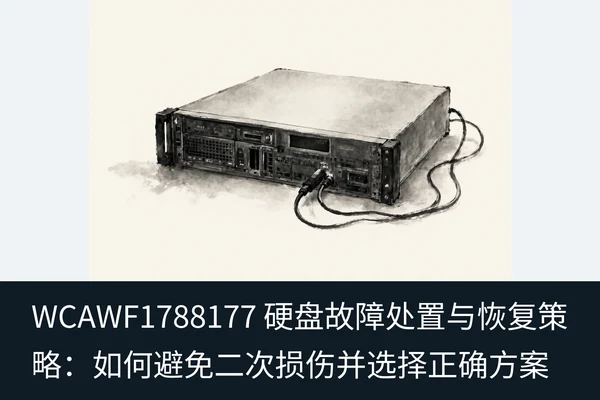 WCAWF1788177 硬盘故障处置与恢复策略:如何避免二次损伤并选择正确方案(1)