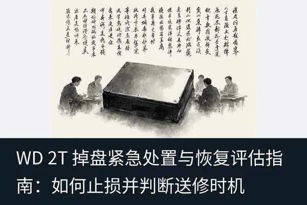 WD 2T 掉盘紧急处置与恢复评估指南：如何止损并判断送修时机（2）