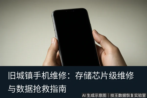 文章内容场景示意图:旧城镇手机维修:存储芯片级维修与数据抢救指南