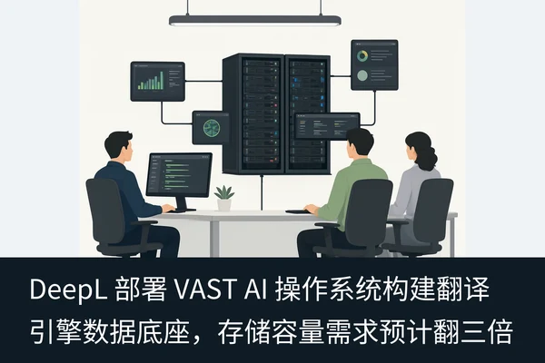 DeepL 部署 VAST AI 操作系统构建翻译引擎数据底座,存储容量需求预计翻三倍(1)