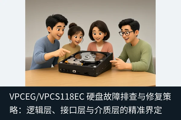 VPCEG/VPCS118EC 硬盘故障排查与修复策略:逻辑层、接口层与介质层的精准界定(1)