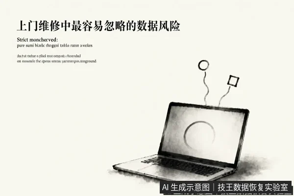 文章内容场景示意图:上门维修中最容易忽略的数据风险
