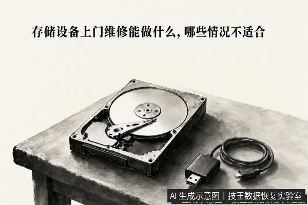 文章内容场景示意图:存储设备上门维修能做什么,哪些情况不适合