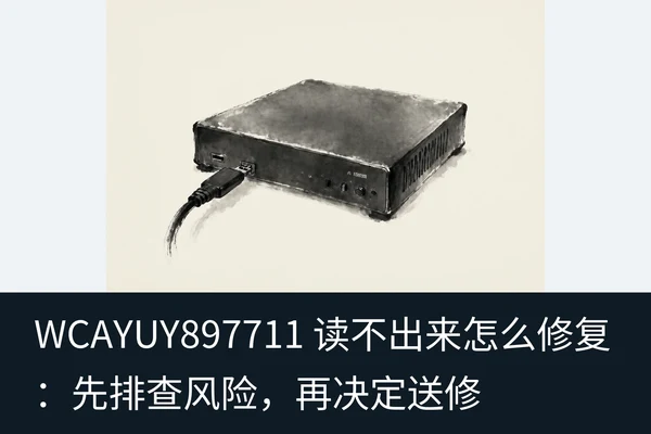 WCAYUY897711 读不出来怎么修复:先排查风险,再决定送修(1)
