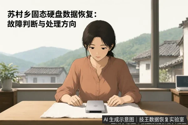文章内容场景示意图：苏村乡固态硬盘数据恢复：故障判断与处理方向