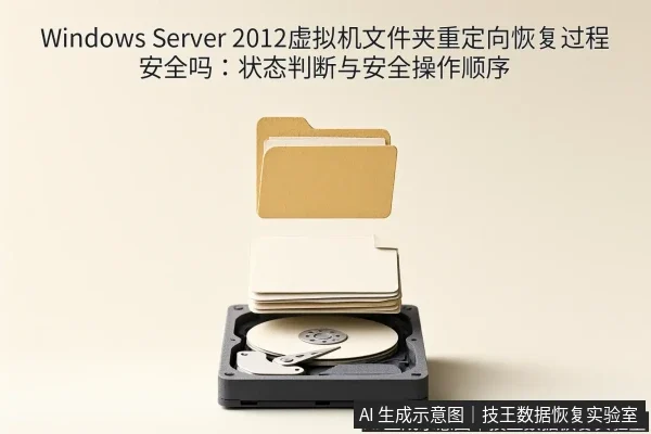 文章内容场景示意图:Windows Server 2012虚拟机文件夹重定向恢复过程安全吗:状态判断与安全操作顺序