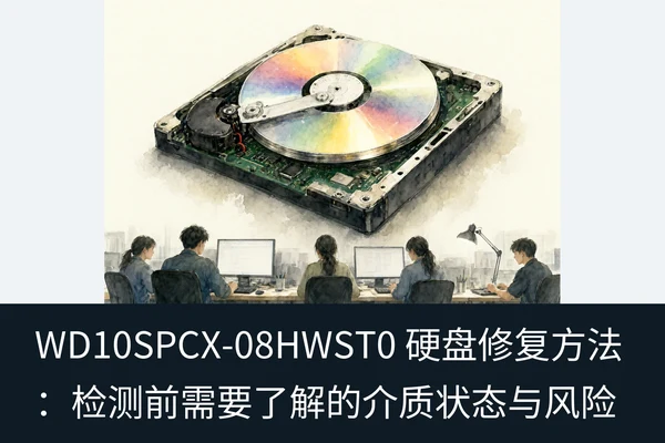 WD10SPCX-08HWST0 硬盘修复方法:检测前需要了解的介质状态与风险(1)