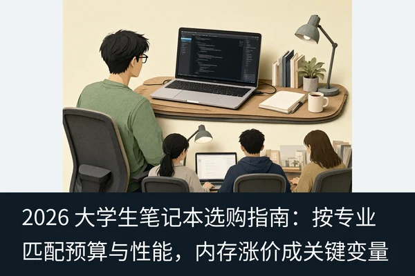 2026 大学生笔记本选购指南：按专业匹配预算与性能，内存涨价成关键变量（1）