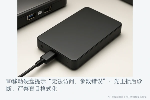 WD移动硬盘提示“无法访问,参数错误”:先止损后诊断,严禁盲目格式化(1)